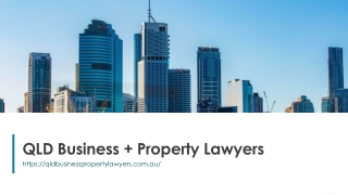 QLD Business   Property Lawyers