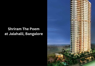 Shriram The Poem at Jalahalli, Bangalore E brochure