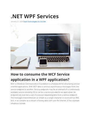 .NET WPF Services