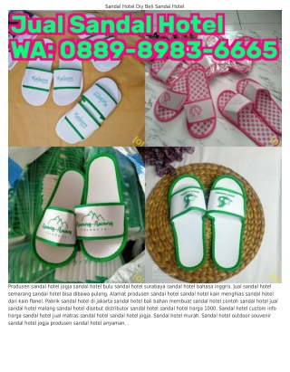 ౦889_898З_ᏮᏮᏮ5 (WA) Jual Sandal Hotel Di Medan Sandal Hotel Dibawa Pulang