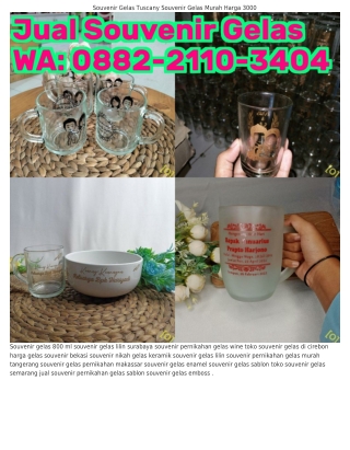 O88ᒿ~ᒿIIO~౩ᏎOᏎ (WA) Souvenir Gelas Langsing Kecil Gambar Souvenir Gelas