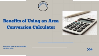 Benefits of Using an Area Conversion Calculator