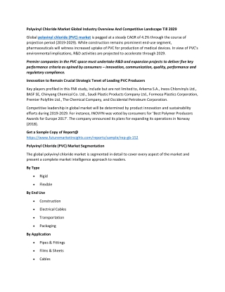 Polyvinyl Chloride Market