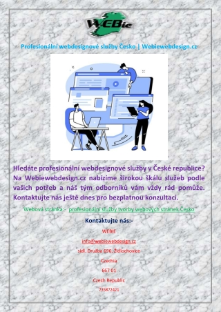 Profesionální webdesignové služby Česko | Webiewebdesign.cz