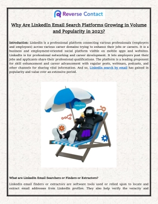 Why Are LinkedIn Email Search Platforms Growing in Volume and Popularity in 2023