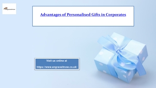 Advantages of Personalised Gifts in Corporates