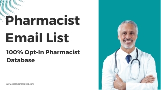 Pharmacist Email List