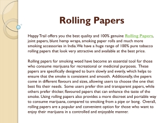 Rolling Papers