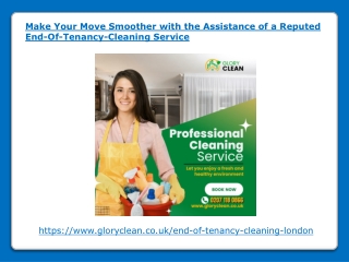 Make Your Move Smoother with the Assistance of a Reputed End-Of-Tenancy-Cleaning Service
