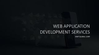 Web Application Development Services In USA | Big Data Solutions