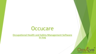 Occupational Health and Safety Management Software in Iraq