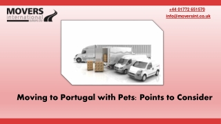 Moving to Portugal with Pets Points to Consider