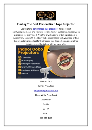 Finding The Best Personalized Logo Projector