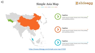 Asia Map PPT