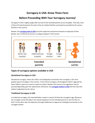 Surrogacy in USA: Know These Facts  Before Proceeding With Surrogacy Journey!