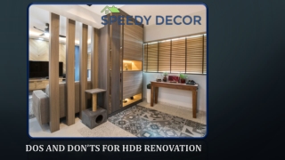 Dos And Don’ts For Hdb Renovation