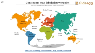 Continents Map PPT