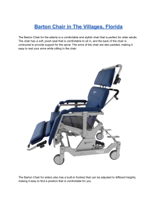 Barton Chair in The Villages, Florida