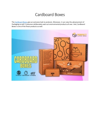 Cardboard Boxes