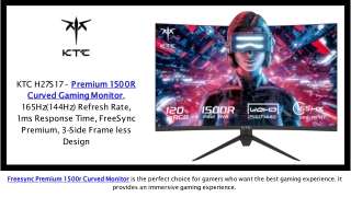 KTC H27S17 – 27” 1440p 1500R Curved Gaming Monitor