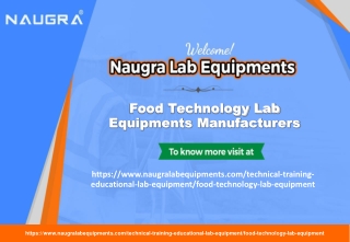 Food Technology Lab Equipments Manufacturers
