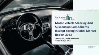 Motor Vehicle Steering And Suspension Components (Except Spring) Global Market Report 2023