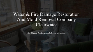 _ Water & Fire Damage Restoration And Mold Removal Company Clearwater