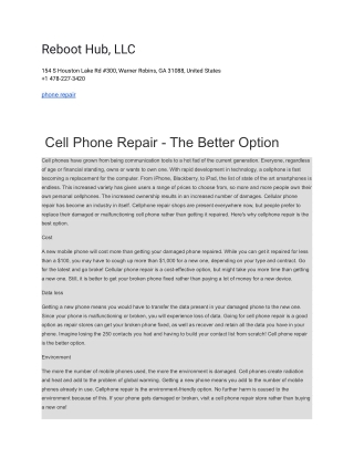 Reboot Hub, LLC