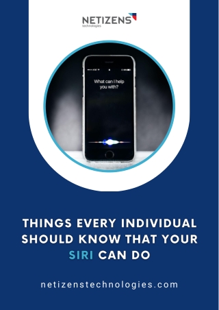 Things Every Individual Should Know That Your Siri Can do