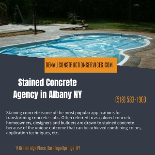 Stained Concrete Agency in Albany NY