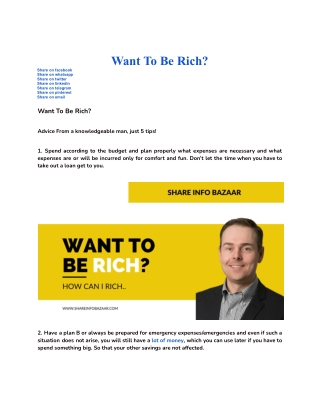 Want To Be Rich_