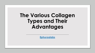 The Various Collagen Types and Their Advantages