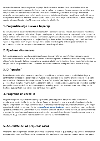 Ideas fundamentadas en la prueba, para hacer mejor tu relación
