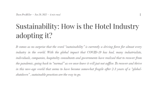 Hotel management companies in India_Sustainability in hotel industry