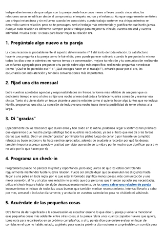 Formas de fortalecer tu relación