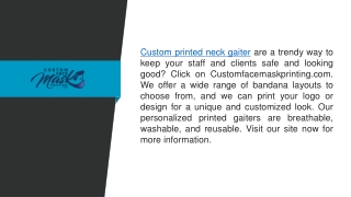 Browsing The Best Custom Printed Neck Gaiter.......