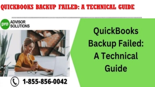 QuickBooks Backup Failed A Technical Guide