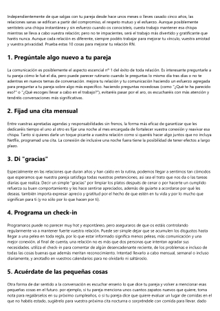 Ideas fundamentadas en la prueba, para mejorar tu relación