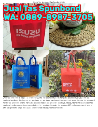 088ᑫ·8ᑫ87·ᣮ705 (WA) Jasa Jahit Tas Spunbond Ongkos Sablon Tas Spunbond