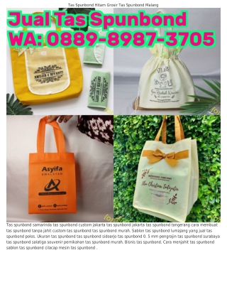 088ᑫ–8ᑫ87–З705 (WA) Tas Spunbond Tote Bag Jual Tas Spunbond Bandung