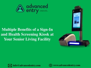 Multiple Benefits of a Sign-In and Health Screening Kiosk at Your Senior Living Facility