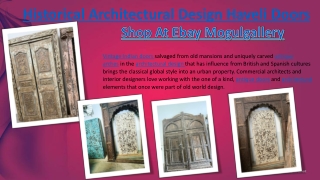 Historical Architectural Design Haveli Doors