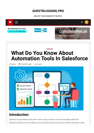 What Do You Know About Automation Tools In Salesforce