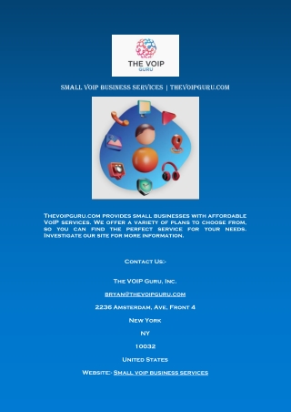 Small Voip Business Services | Thevoipguru.com