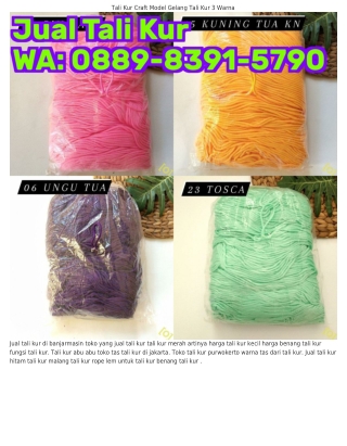 O889-8౩9I-5ᜪ9O (WA) Pabrik Tali Kur Tali Kur Yang Bagus