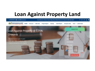 Loan Against Property Land