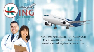 Take the  Air Ambulance in Chennai and Ranchi with Peerless Care by King