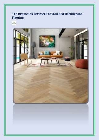 The Distinction Between Chevron And Herringbone Flooring