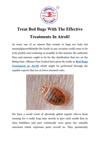 Bed Bugs Treatment in Airoli Call-9833024667