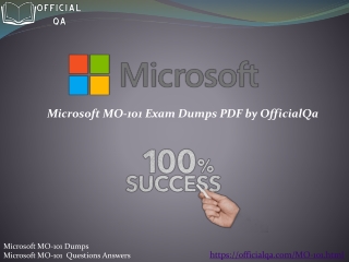 Microsoft MO-101 By Officialqa